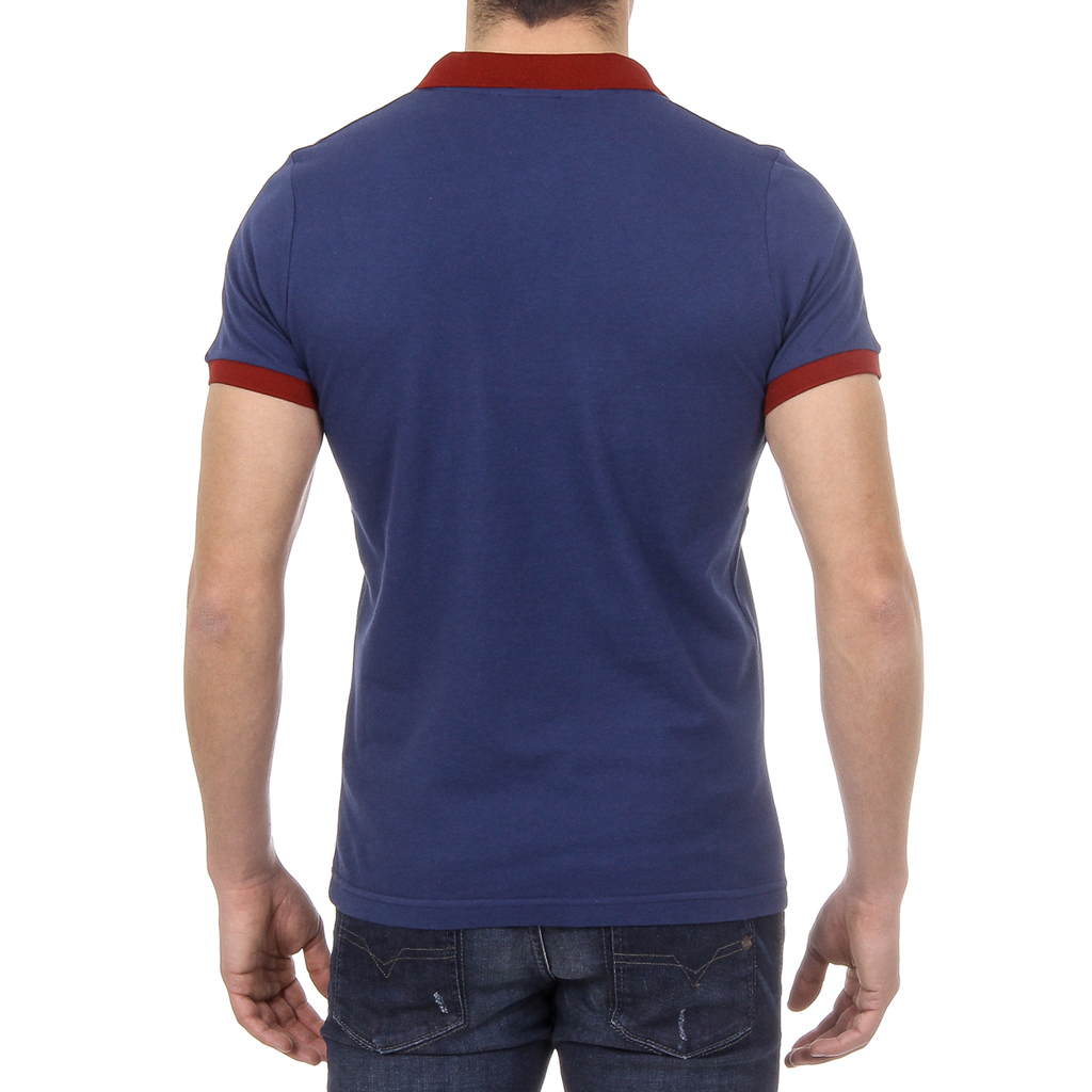 Polo Ufford & Suffolk Polo Club para hombre, manga corta, US002, azul marino