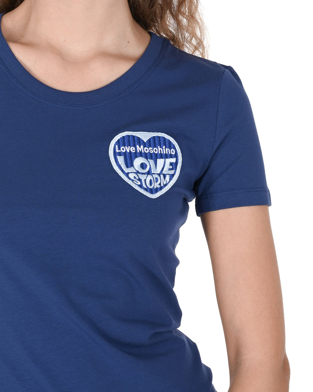 Camiseta Love Moschino para mujer W 4 H19 80 E 1951 Y57 AZUL