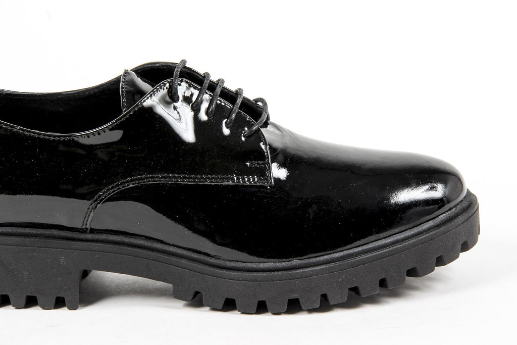 Zapatos con cordones para mujer V 1969 Italia C01 VERNICE NERO