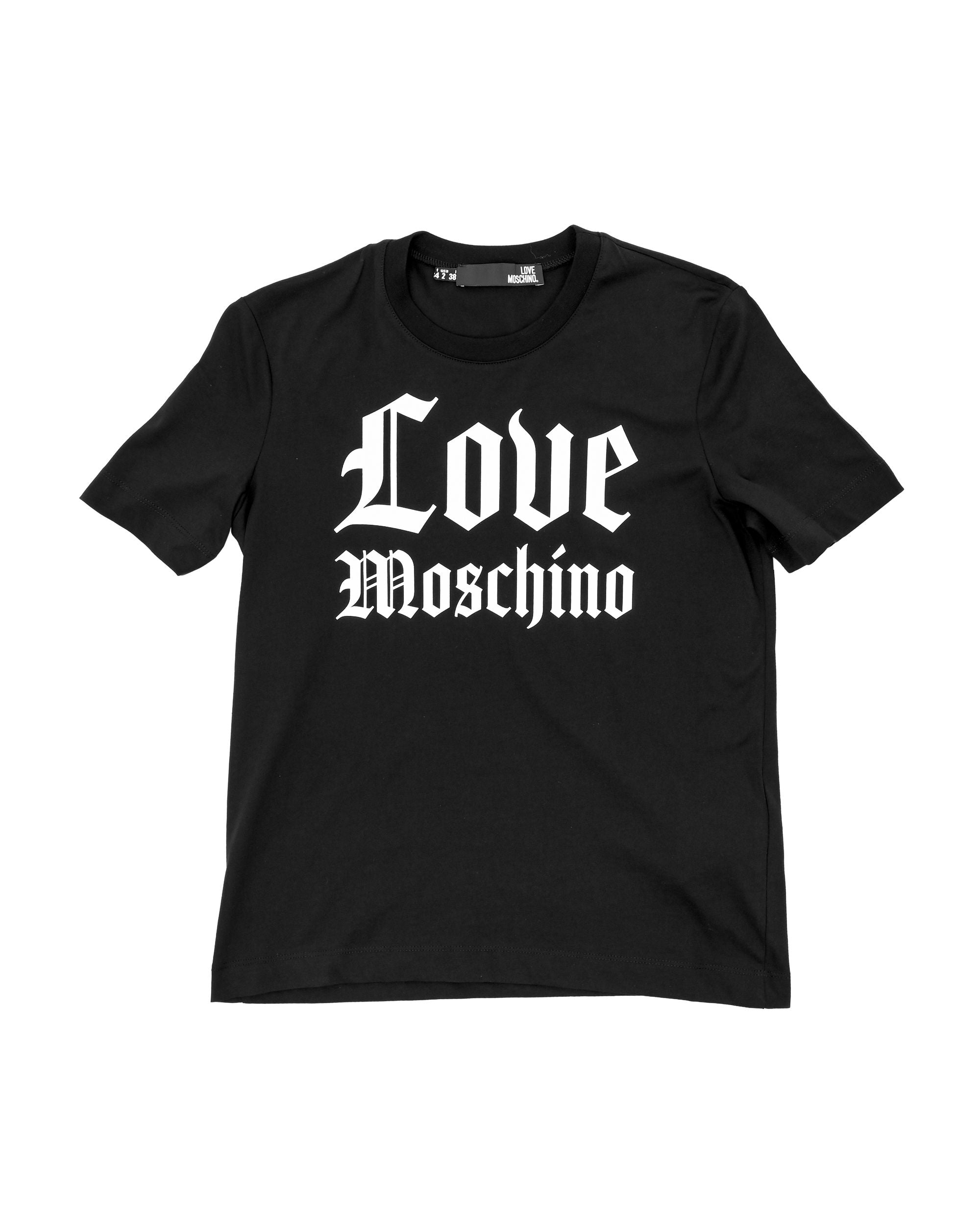 Camiseta Love Moschino para mujer W 4 H06 33 M 3876 C74 NEGRO