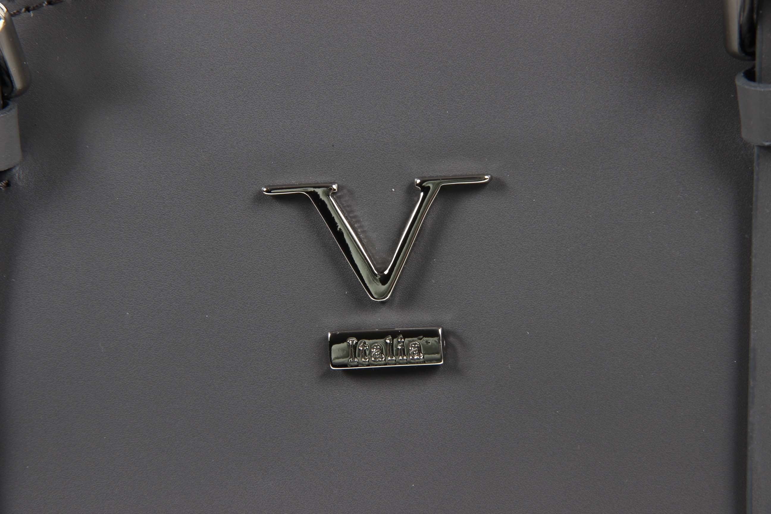 V 1969 Italia Bolso de Mujer V016-S RUGA STAMPATO GRIGIO