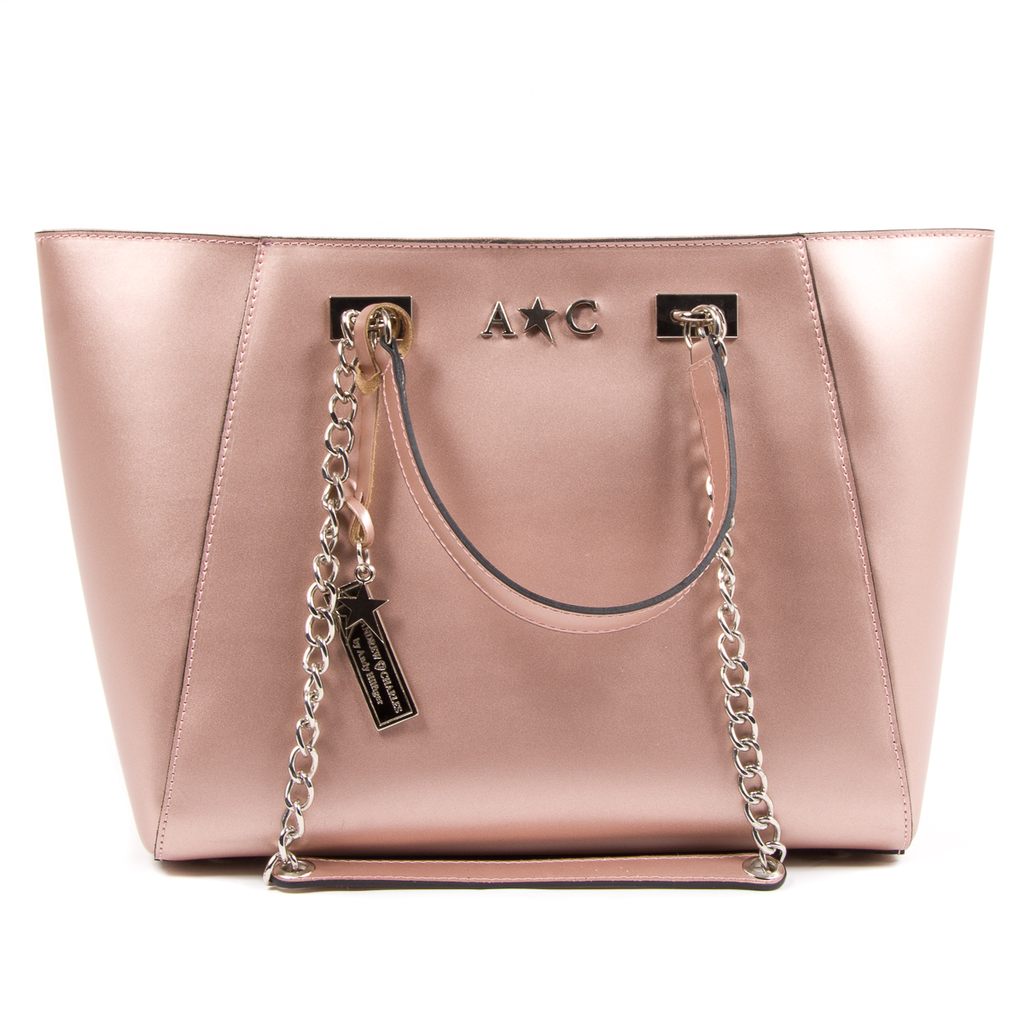 Andrew Charles Womens Handbag Pink KEY