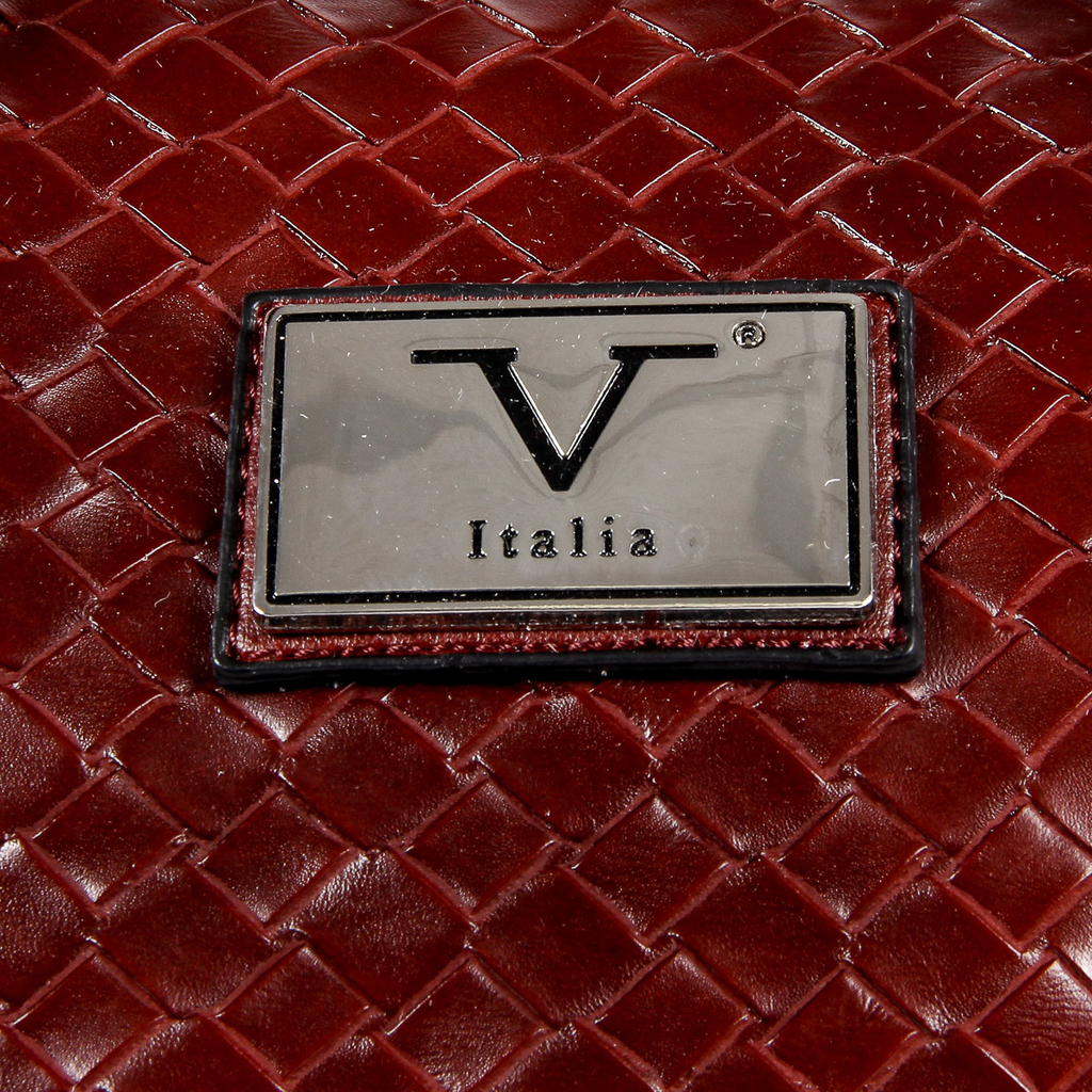 Bolso de mano para hombre V 1969 Italia, color rojo oscuro, JEFF