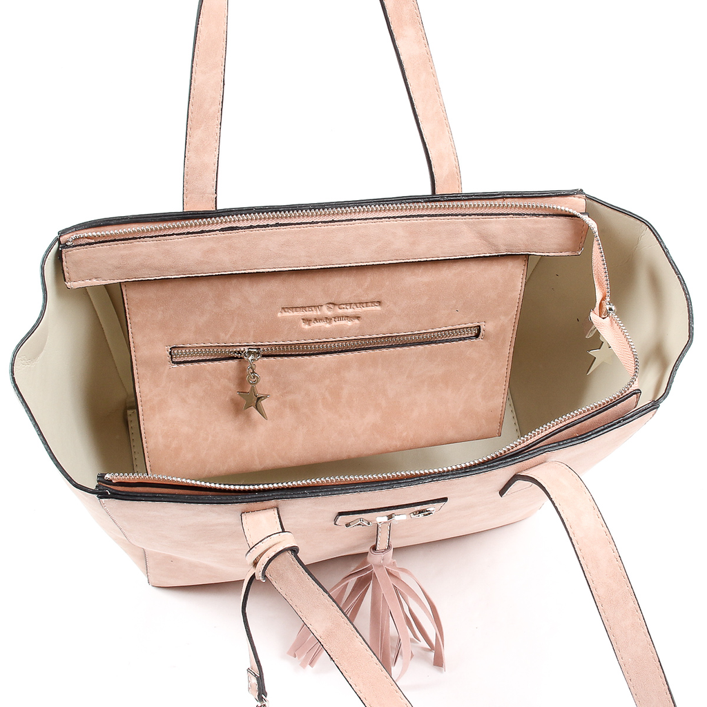 Andrew Charles Womens Handbag Pink RAIN