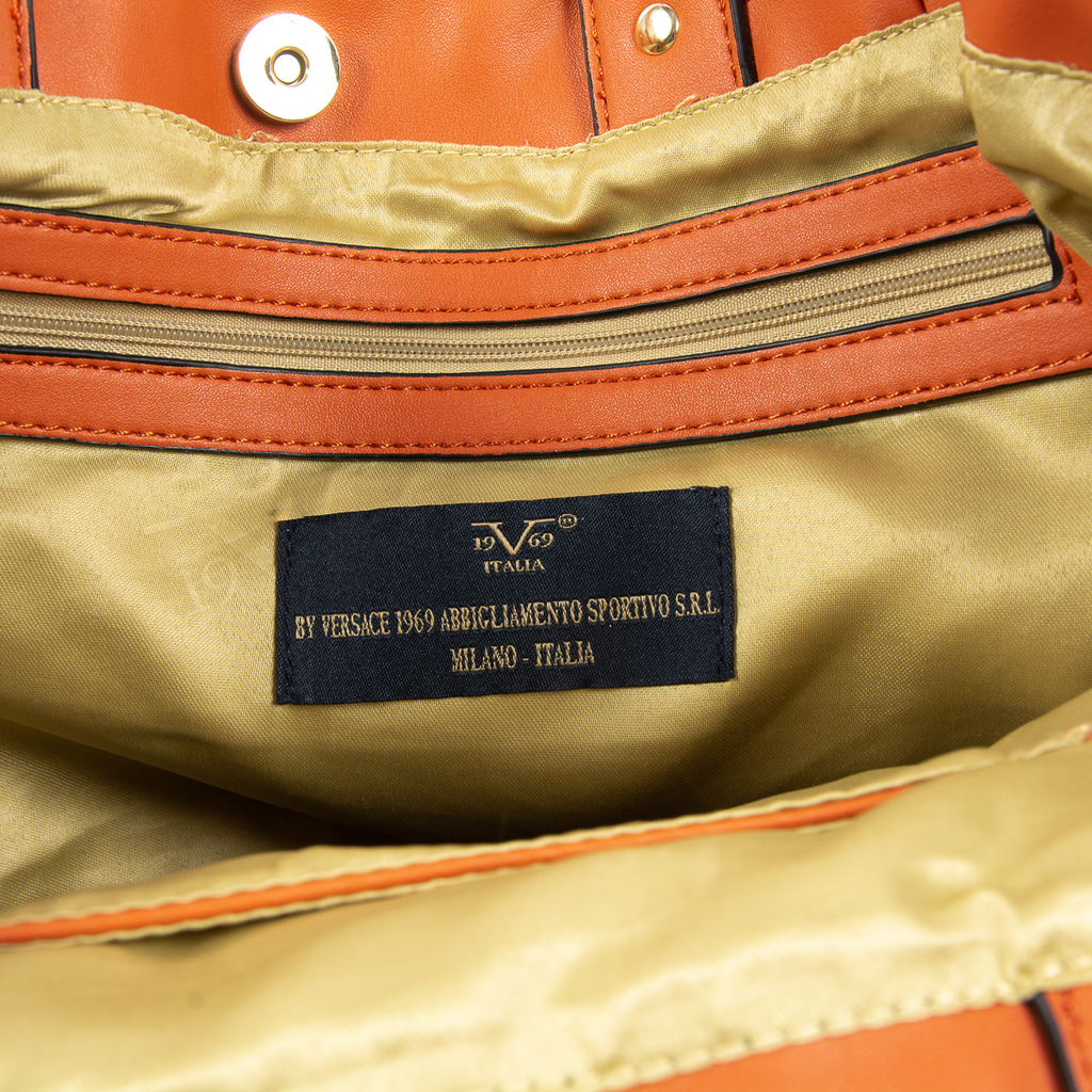 Bolso de mano para mujer V 1969 Italia naranja OLIVIA