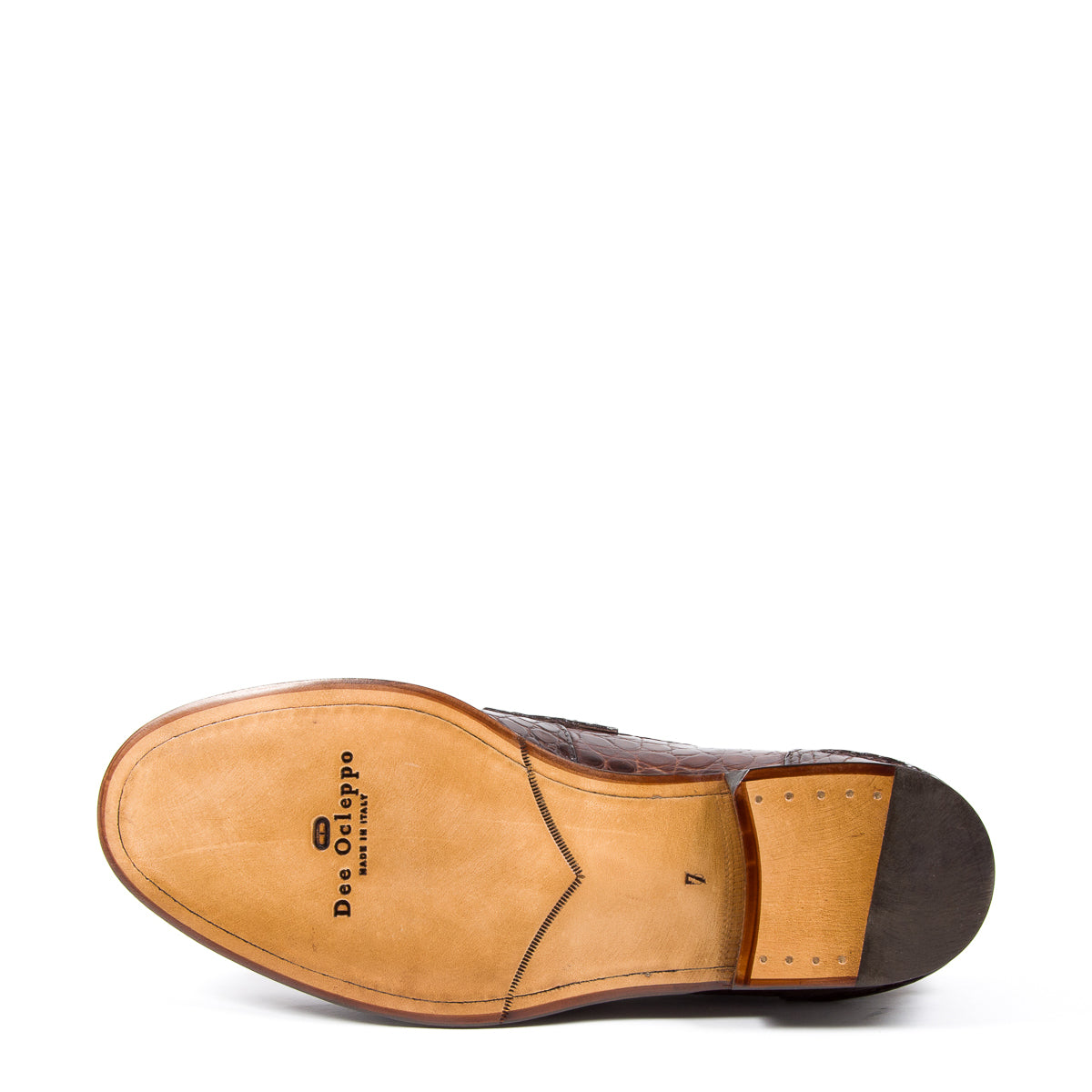 Mocasín de piel de cocodrilo de lujo