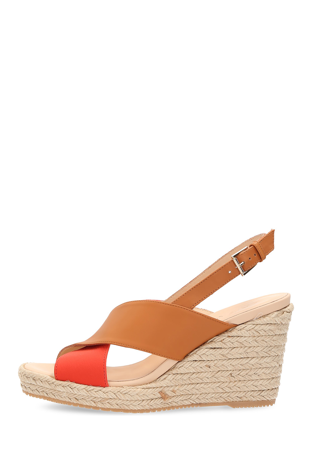 Sandalia de cuña Hogan para mujer, color beige, HXW2660R53088IC0X04