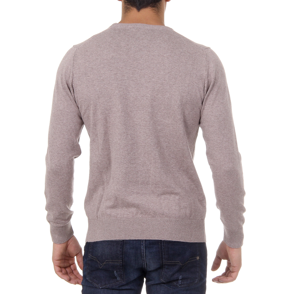 Suéter de hombre Ufford & Suffolk Polo Club de manga larga y cuello redondo PULLRUS100 VISON