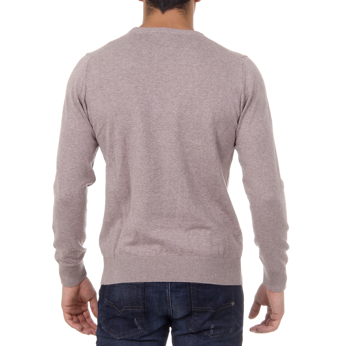 Suéter de hombre Ufford & Suffolk Polo Club de manga larga y cuello redondo PULLRUS100 VISON