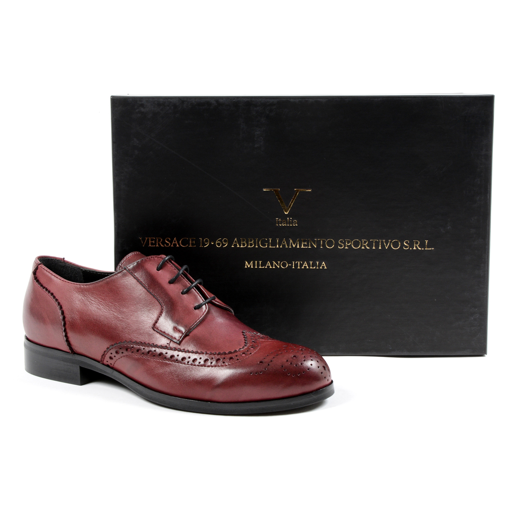 V 1969 Italia Zapato con cordones para mujer Burdeos SULLY