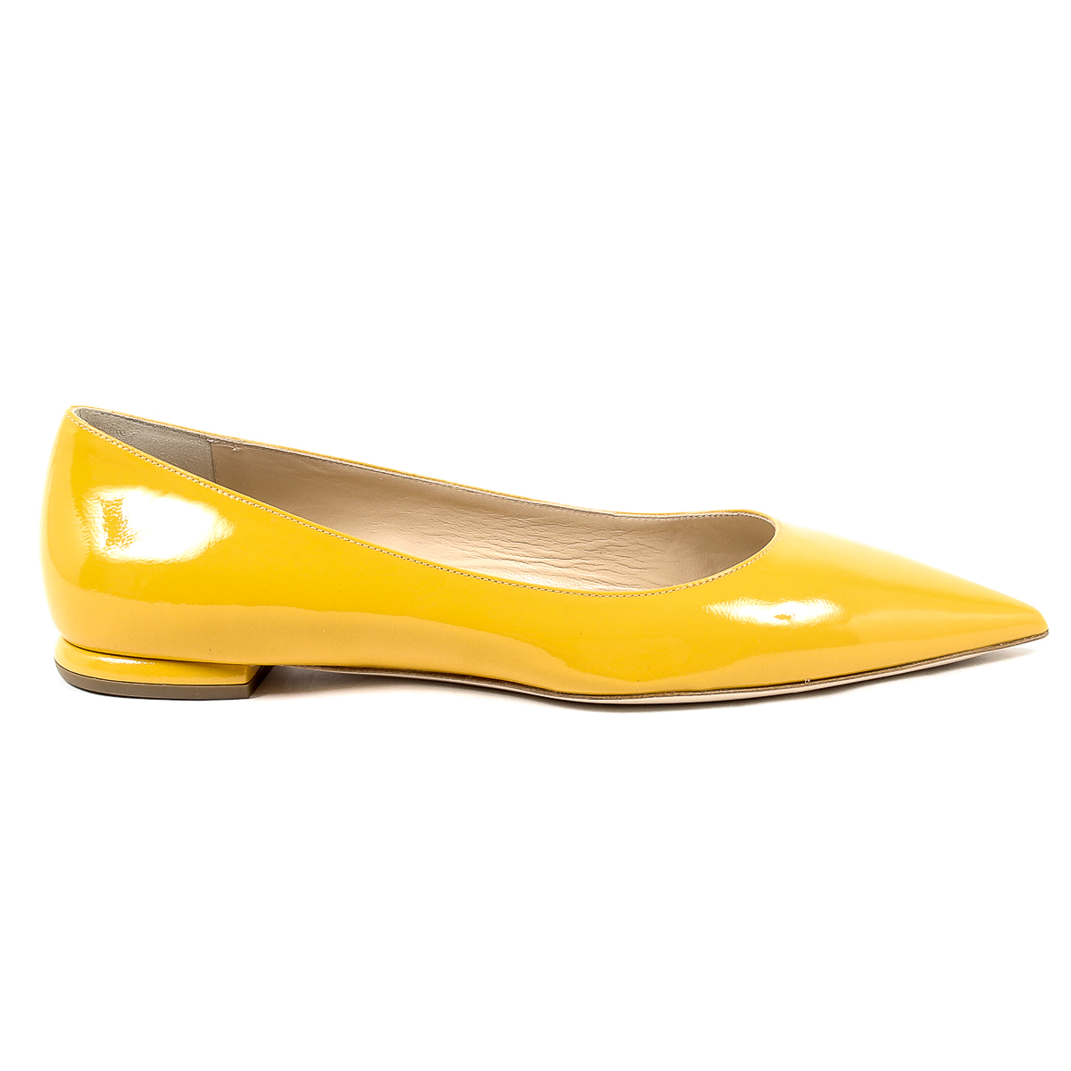Andrew Charles Womens Ballerina Yellow SONIA