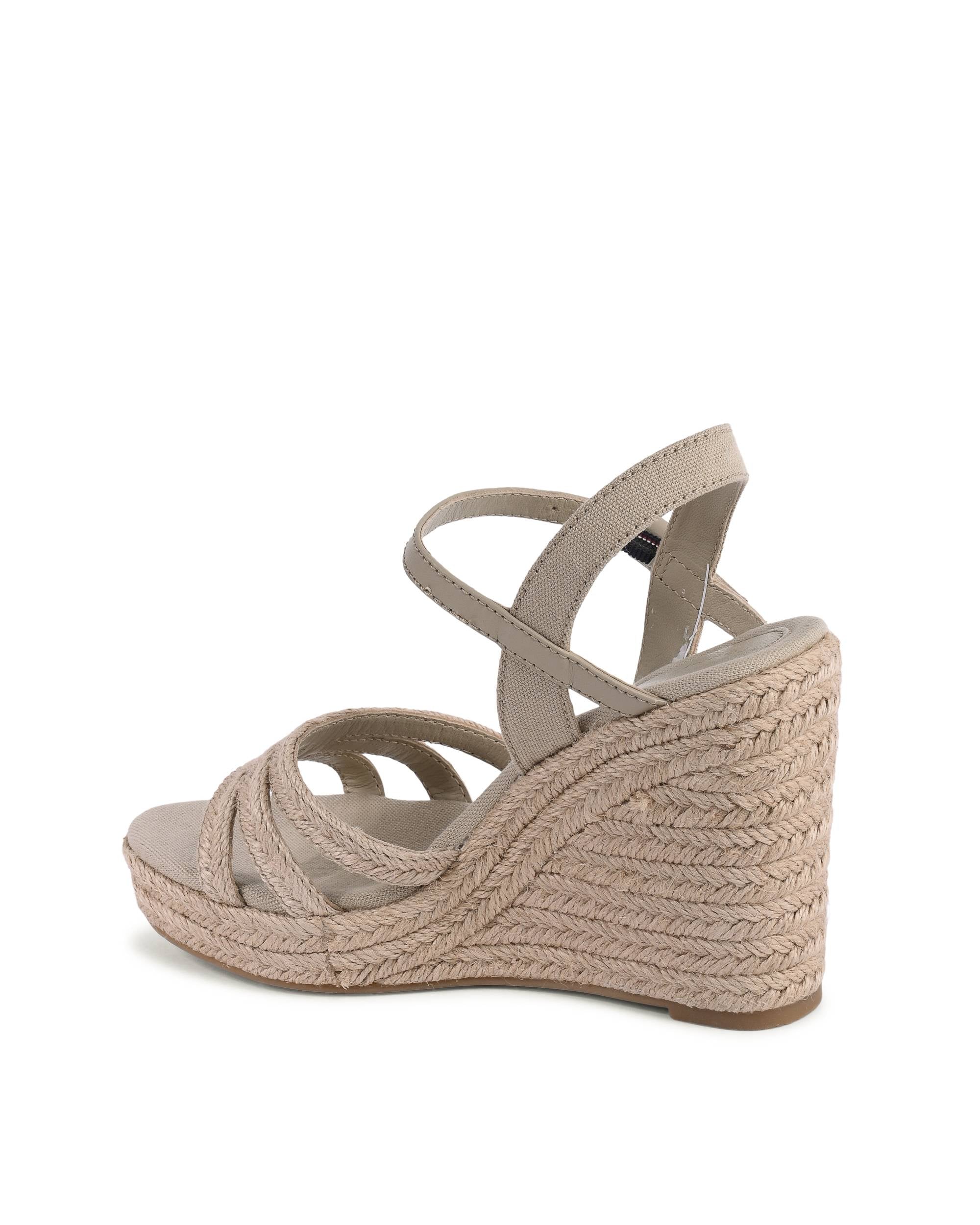 Tommy Hilfiger - Sandalias de cuña para mujer, color caqui, FW0FW07220RBT