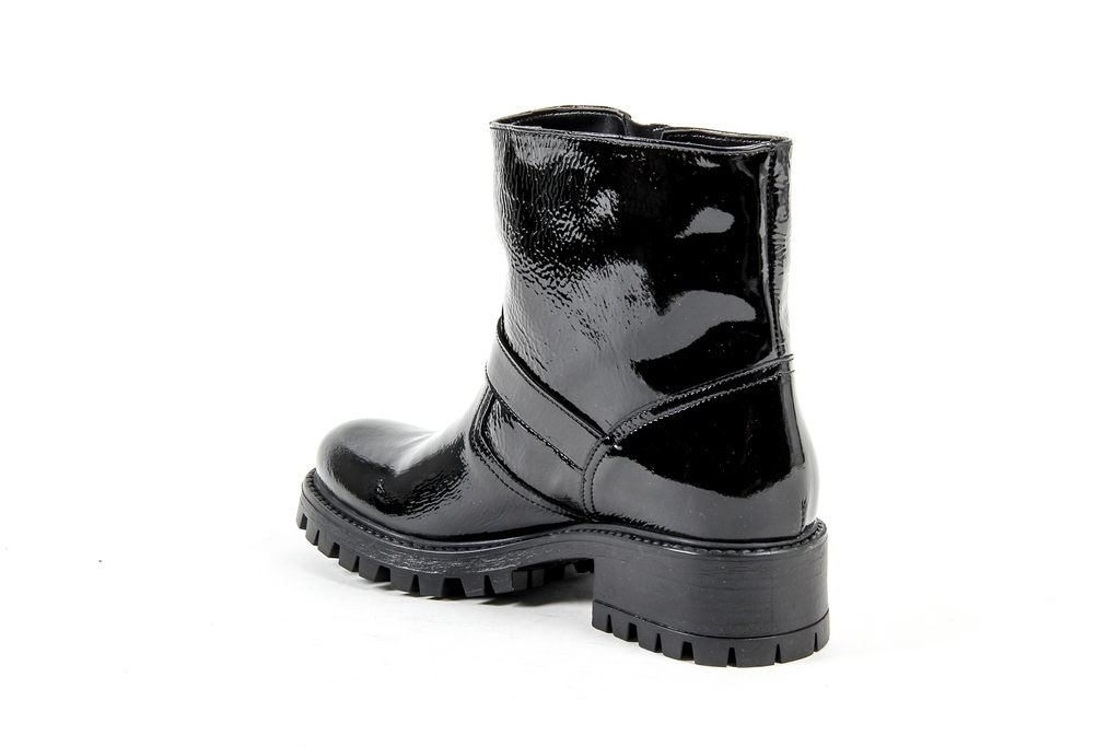 V 1969 Italia Womens Short Boot Black AMALFI