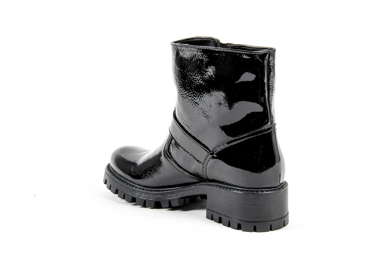 V 1969 Italia Womens Short Boot Black AMALFI