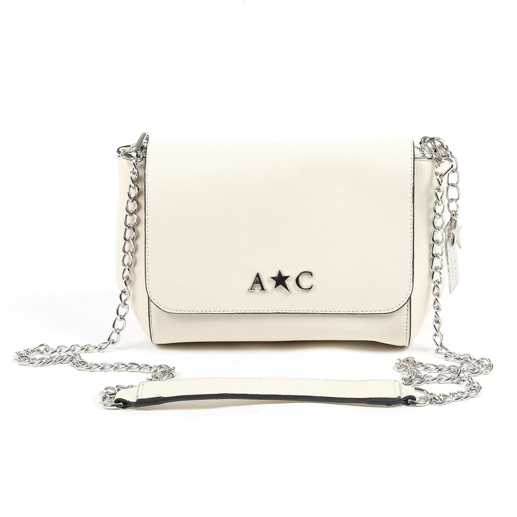 Andrew Charles Womens Handbag Beige VERA