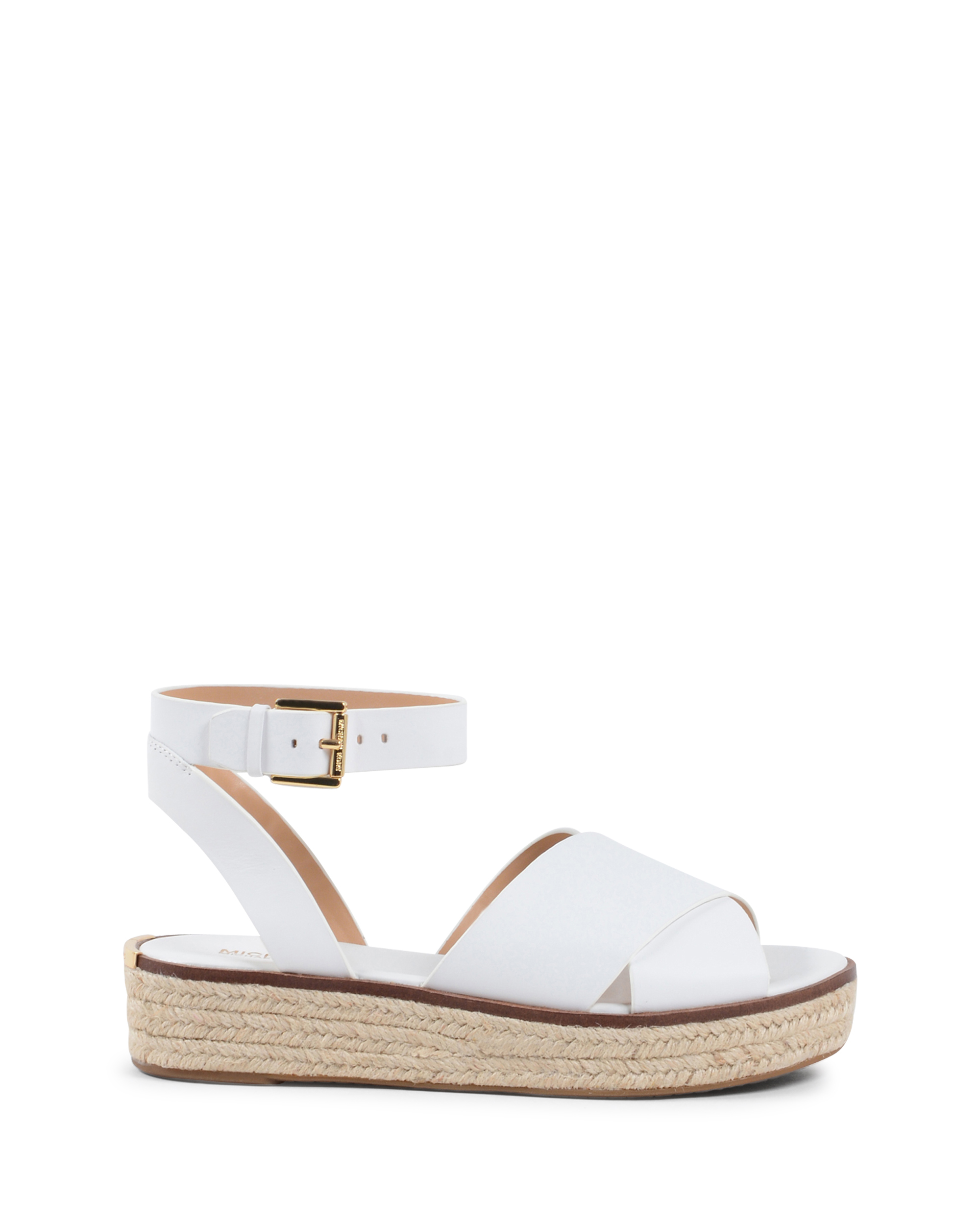 Sandalias de plataforma para mujer Michael Kors blancas ABBOTT