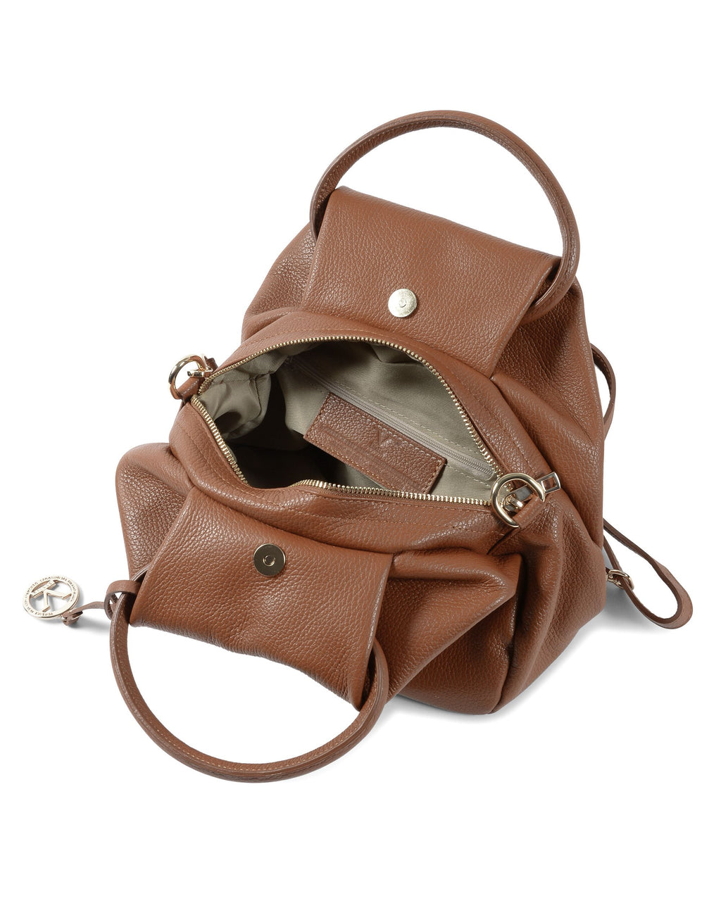 Bolso de mano de mujer V Italia Tan V10312 52 DOLLARO CUOIO