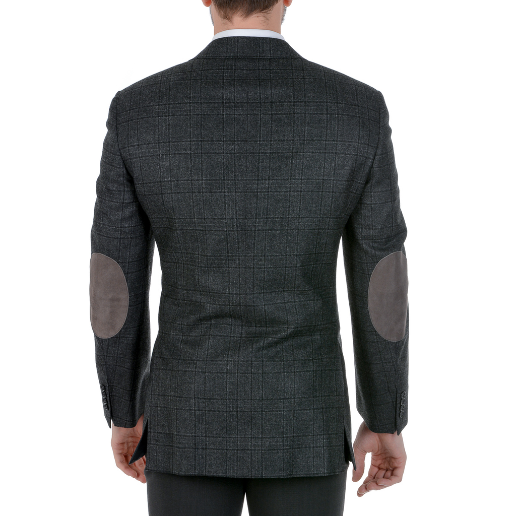 Chaqueta Canali para hombre de manga larga gris oscuro