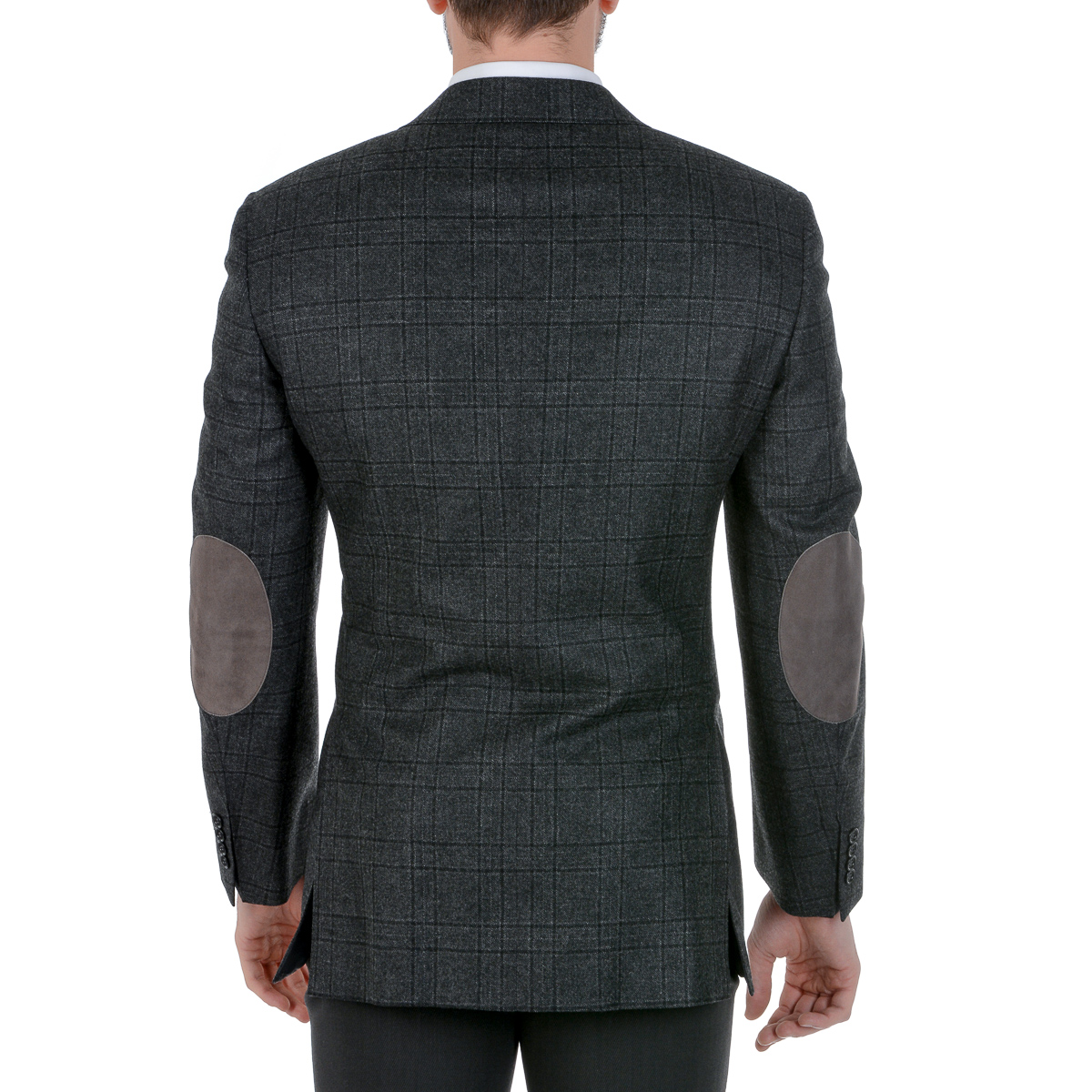 Chaqueta Canali para hombre de manga larga gris oscuro