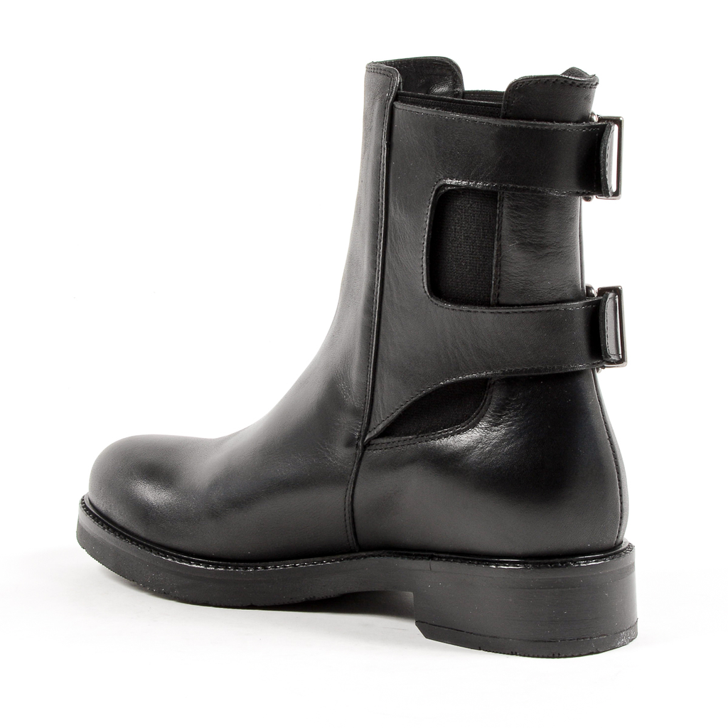 Andrew Charles Womens Short Boot Black LINDA