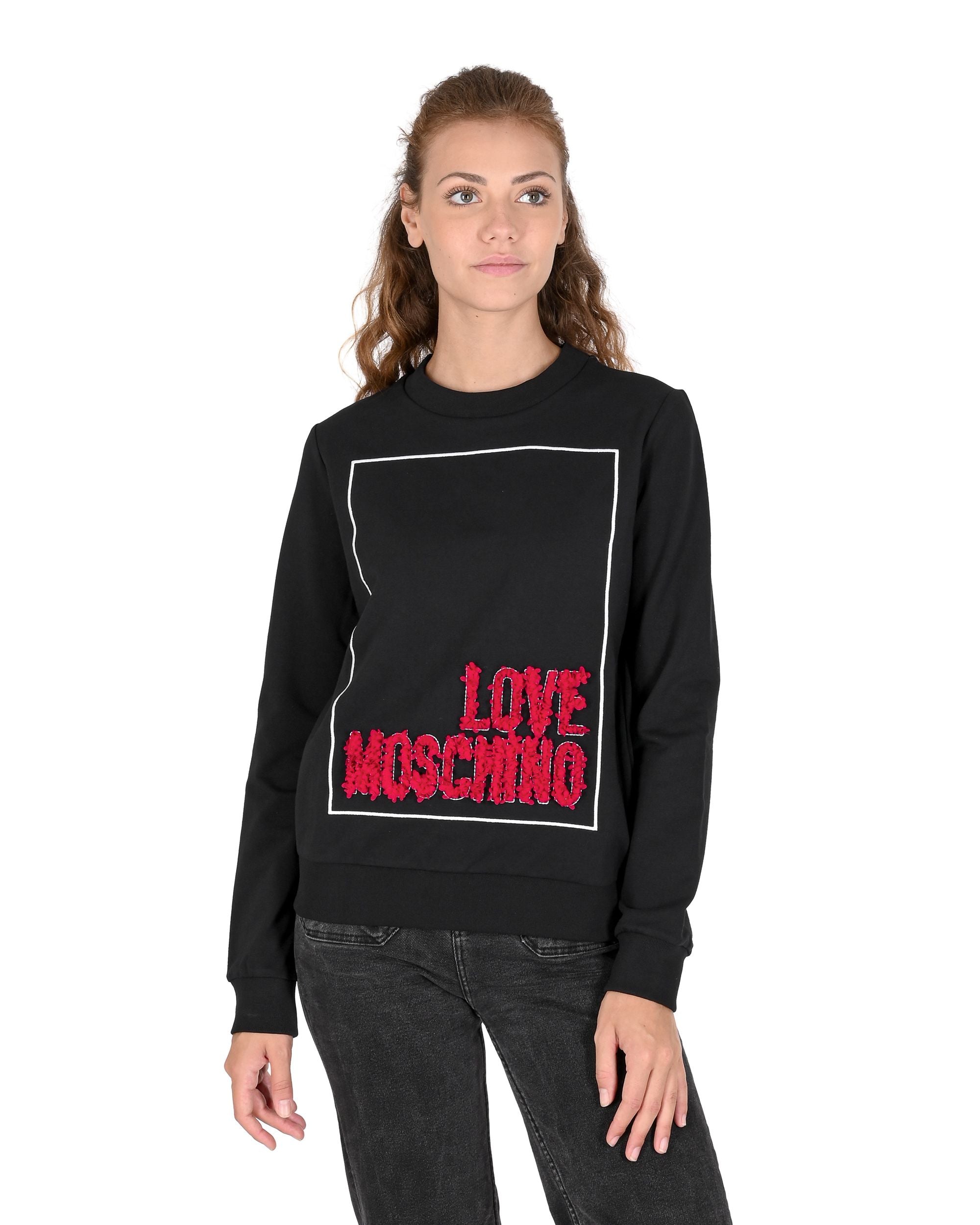Sudadera Love Moschino para mujer W 6 302 23 E 2269 C74 NEGRO