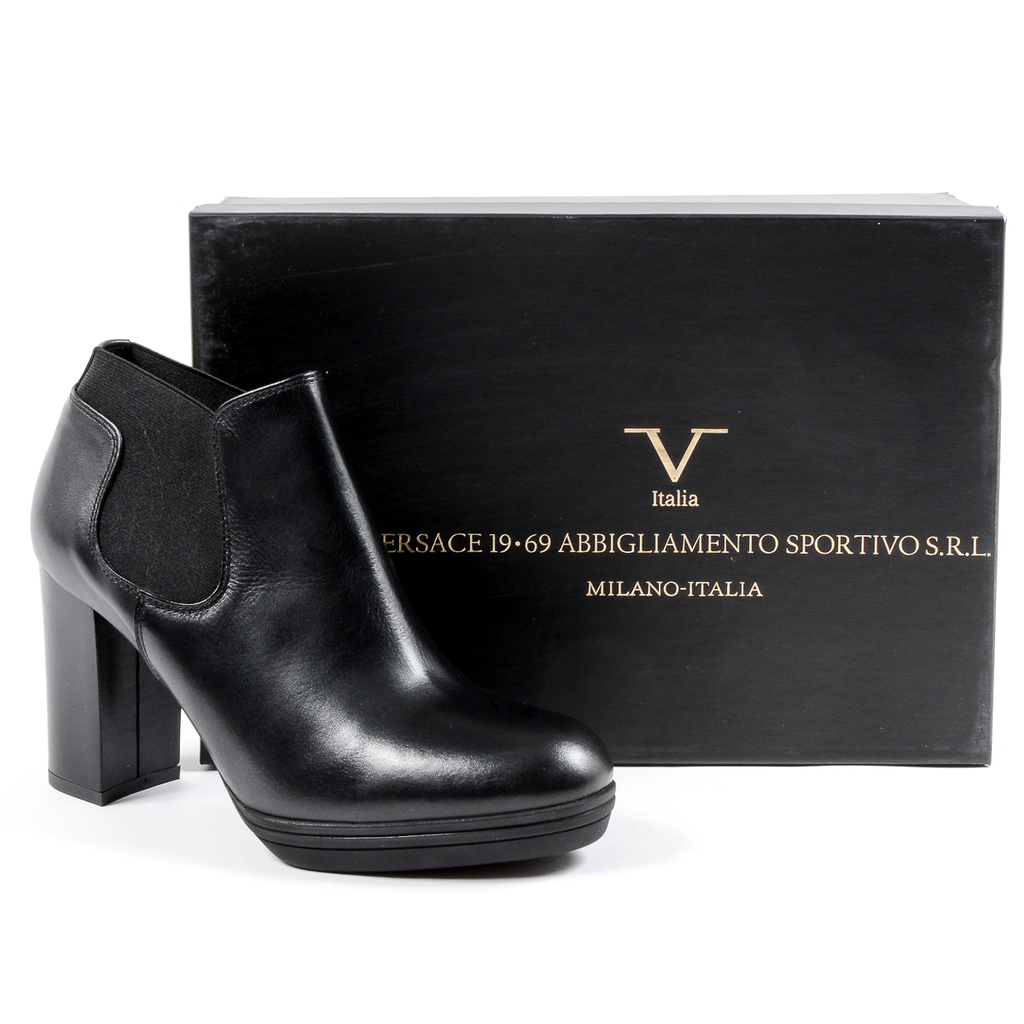 V 1969 Italia - Botines de tacón para mujer, color negro, GRACY