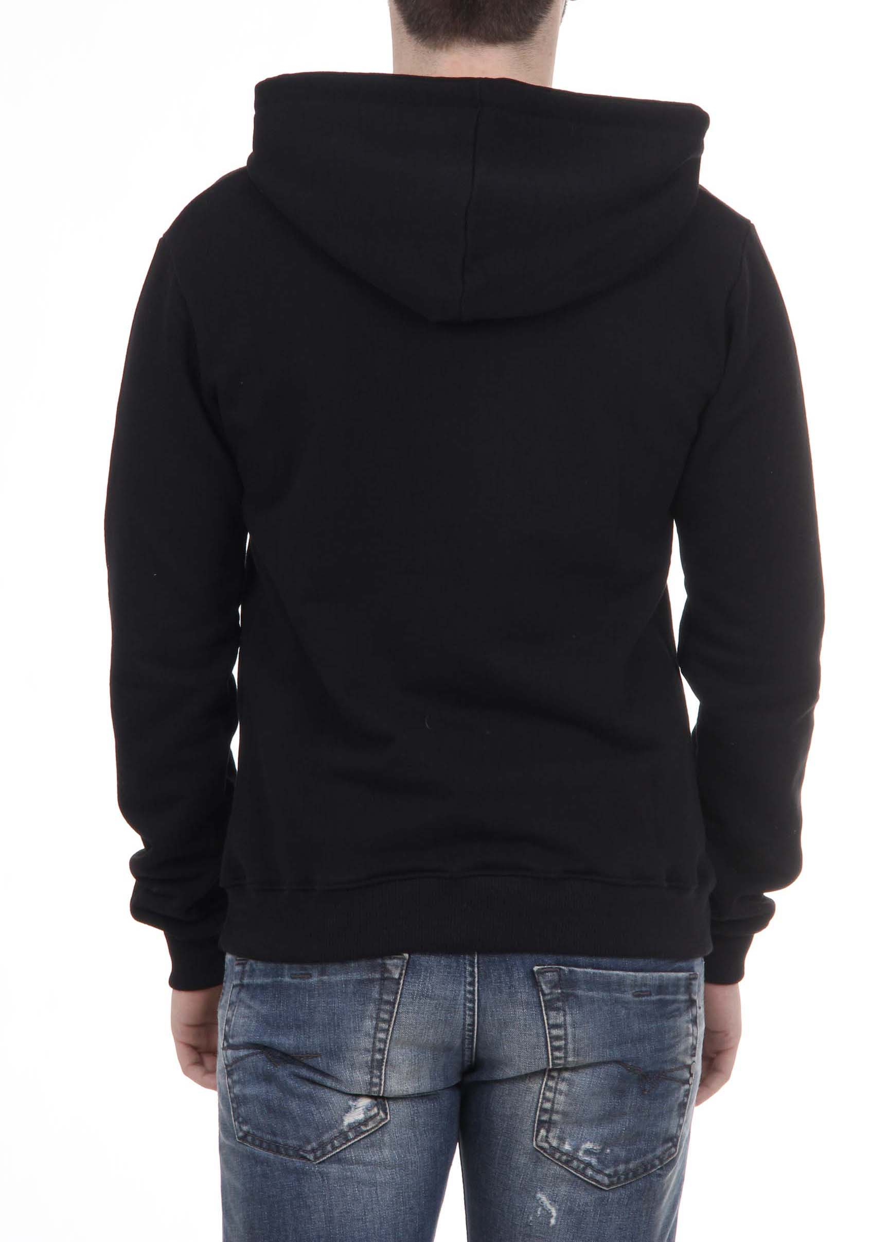 Sudadera con capucha V 1969 Italia para hombre ART. 4467 NEGRO