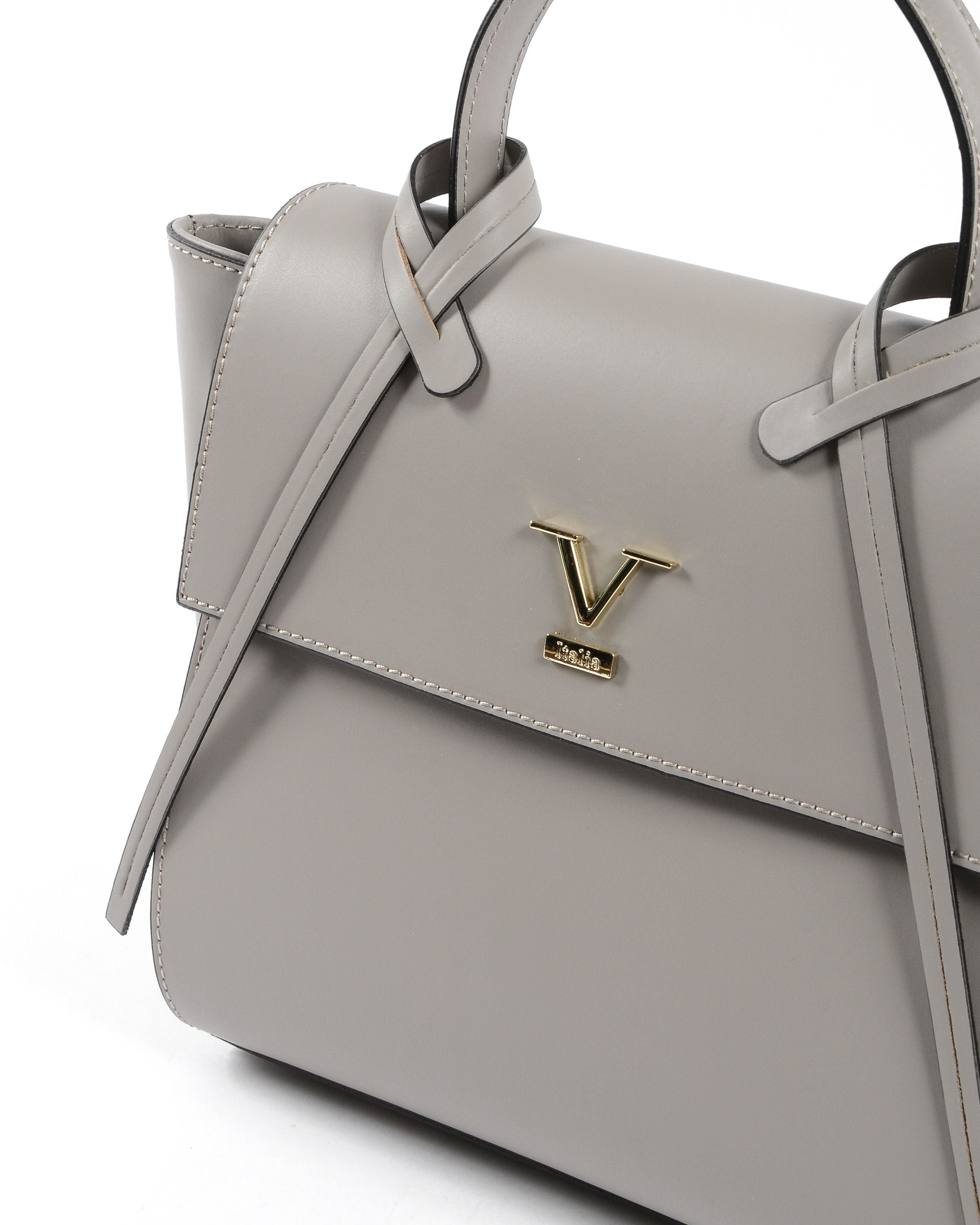Bolso de mano para mujer V Italia V030-G RUGA TAUPE