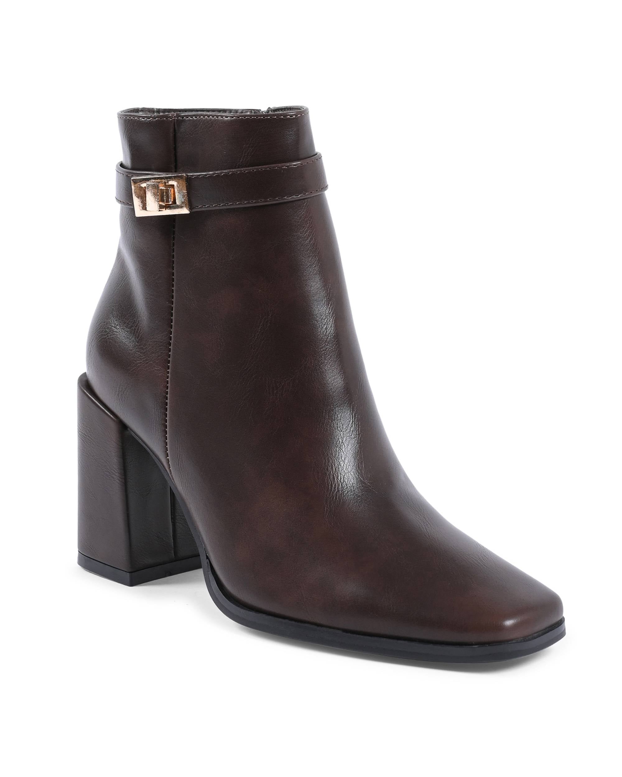 19V69 Italia Botines para mujer Marrón X730 MARRONE