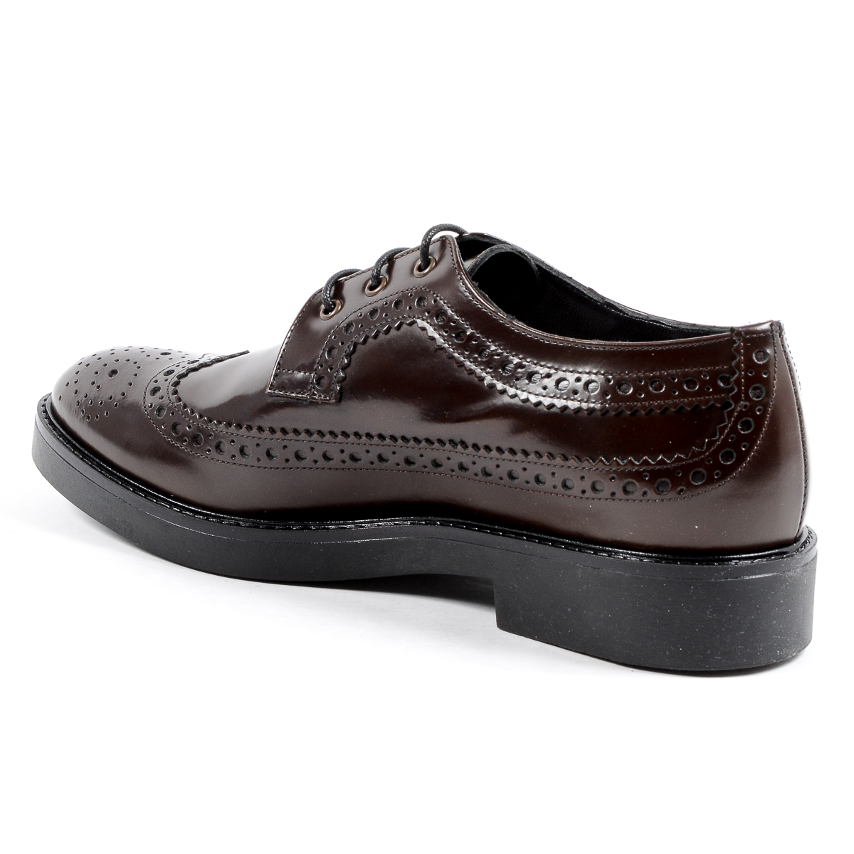 V 1969 Italia Zapato Brogue para Mujer Burdeos TRENTO