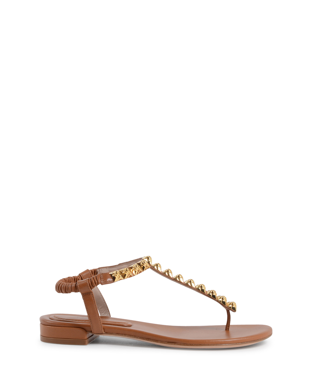 Stuart Weitzman Sandalia plana para mujer color tostado ESME