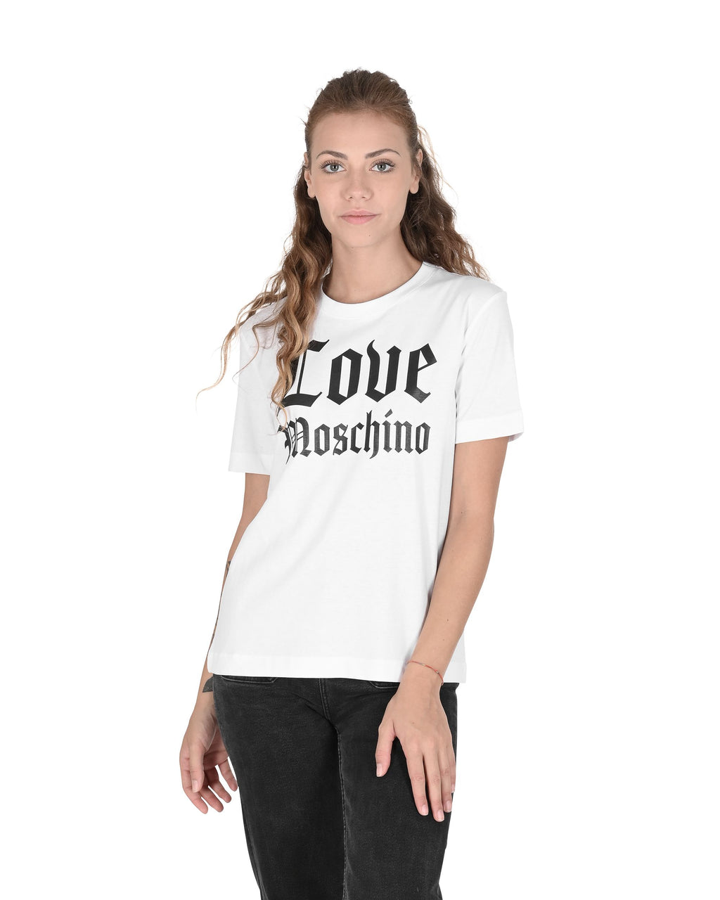 Camiseta de mujer Love Moschino W 4 H06 33 M 3876 A00 BLANCO ÓPTICO