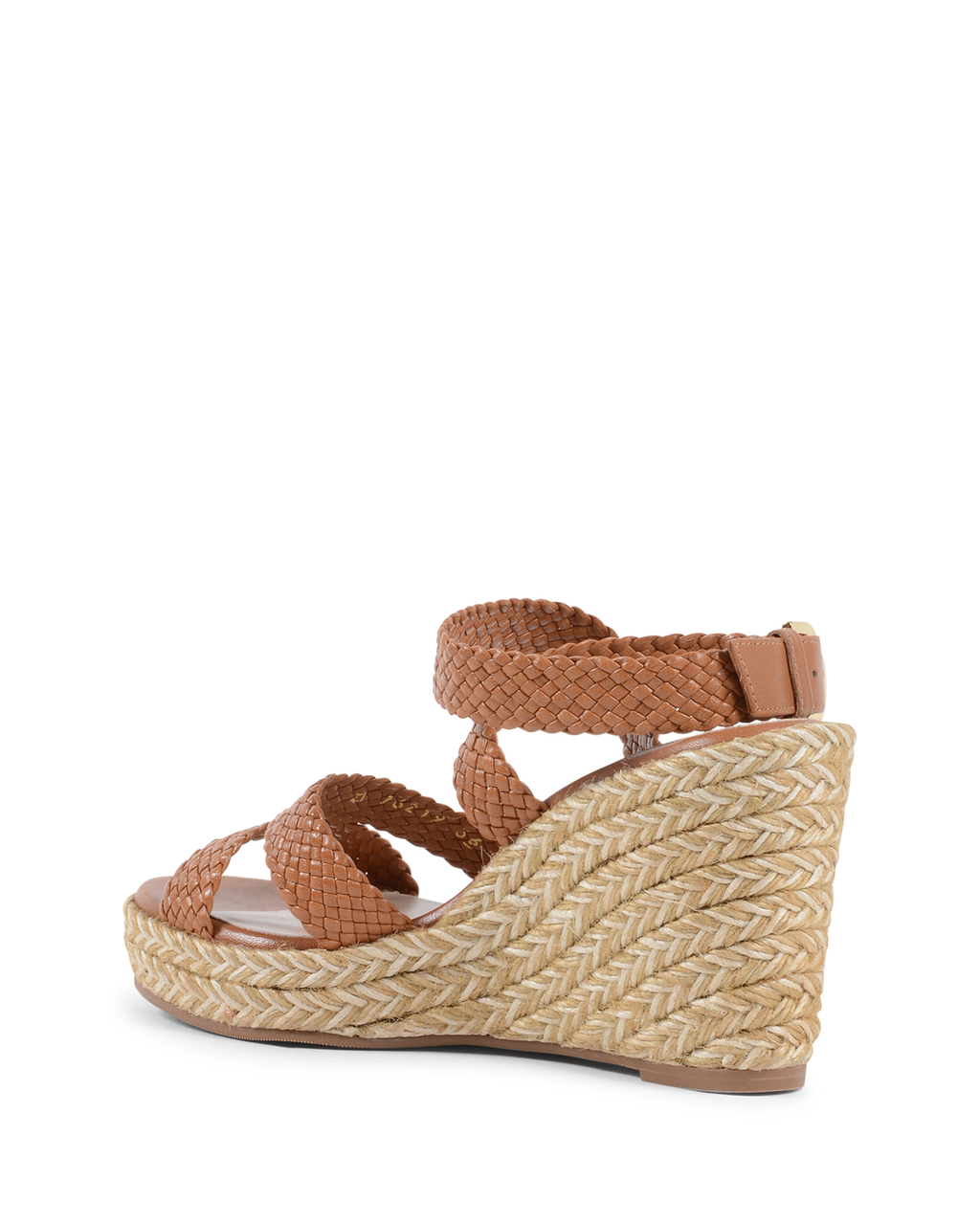 Sandalias de cuña Stuart Weitzman para mujer, color tostado ELSIE 85