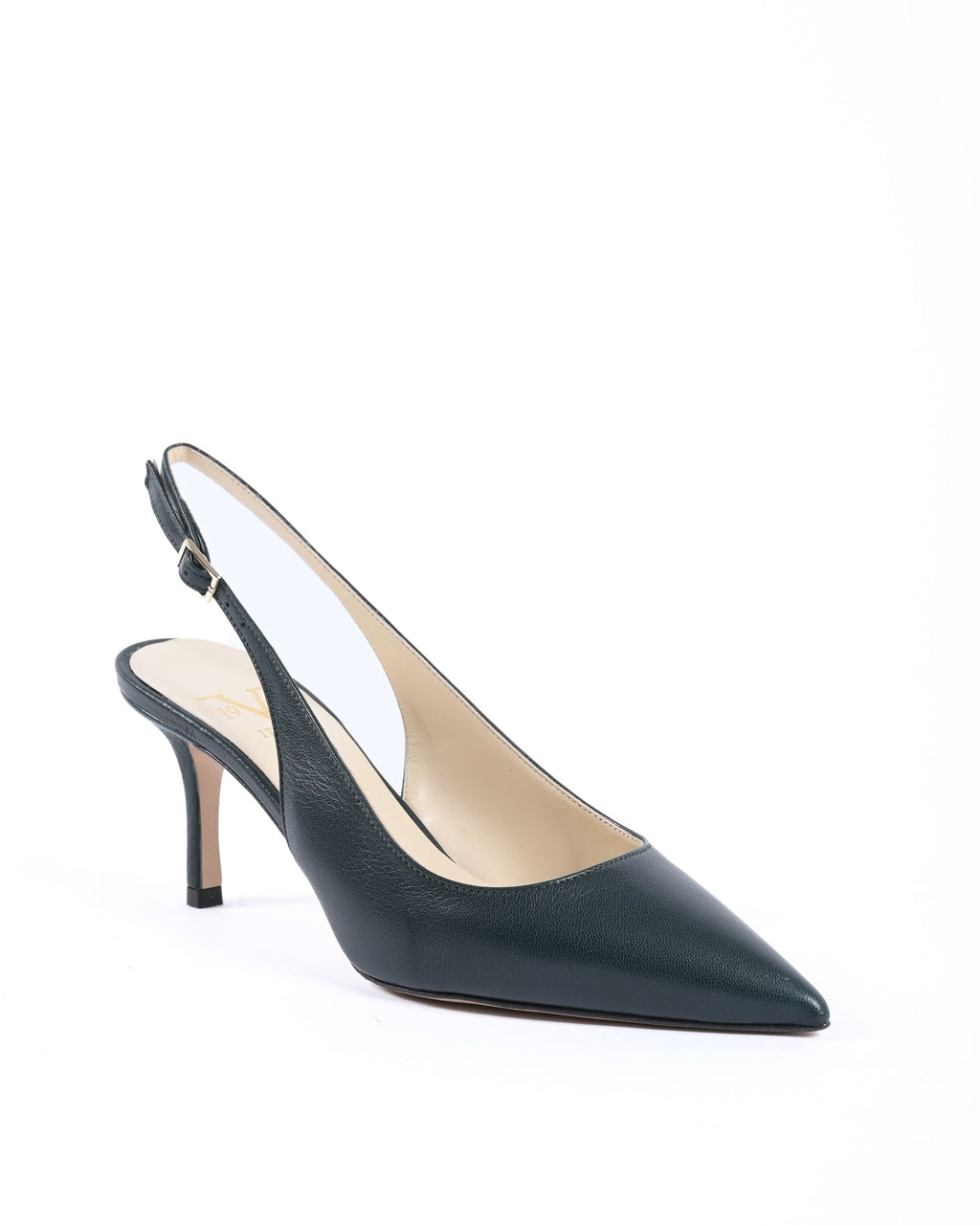 19V69 Italia Sandalia de tacón para mujer Verde oscuro CHA65 VERDE MÁRMOL