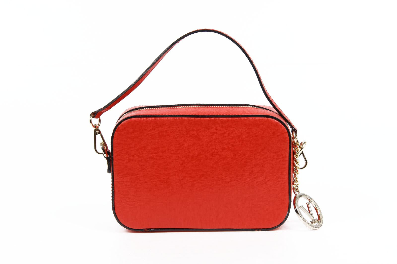 Bolso de mano para mujer V 1969 Italia V001 SAFFIANO ROJO