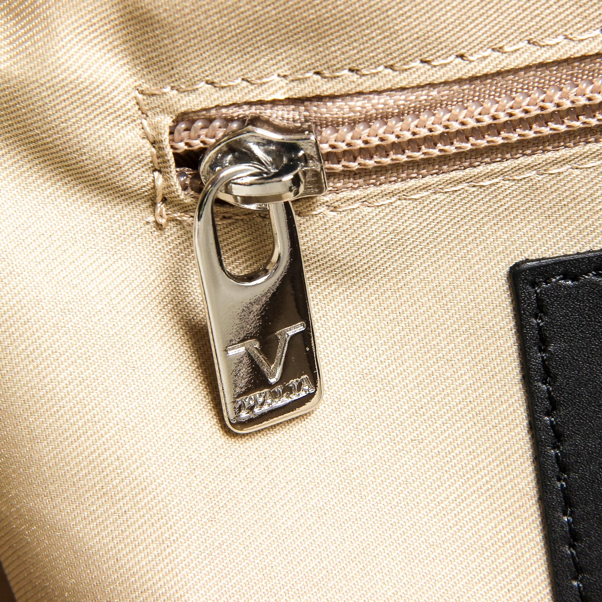 Bolso de mano para mujer V 1969 Italia V008-S RUGA CREMA
