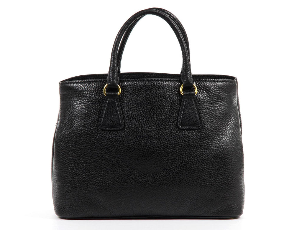 Bolso de compras Prada BN2794 Nero Vitello Daino