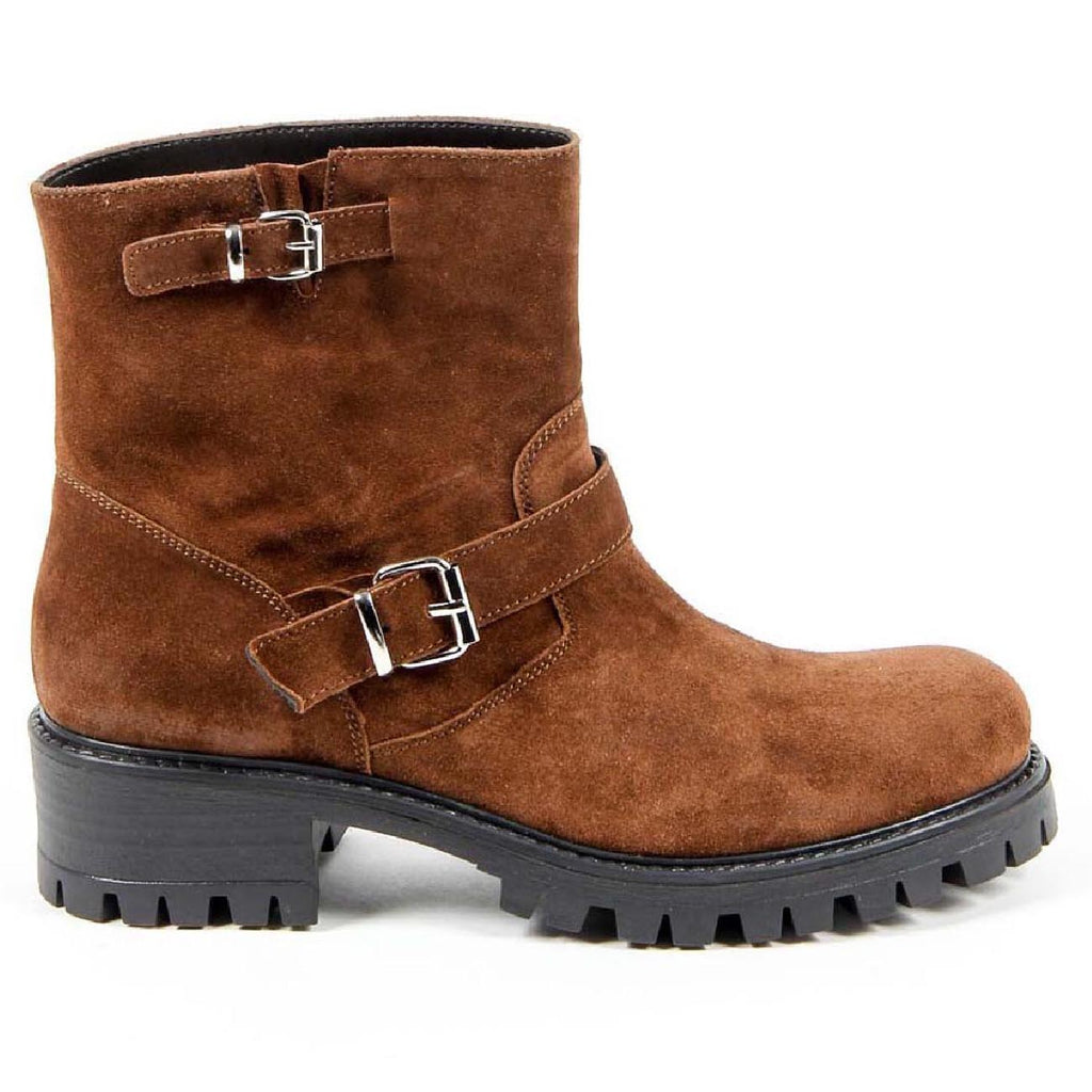 Bota corta para mujer V 1969 Italia B1441 TERCIOPELO ÓXIDO