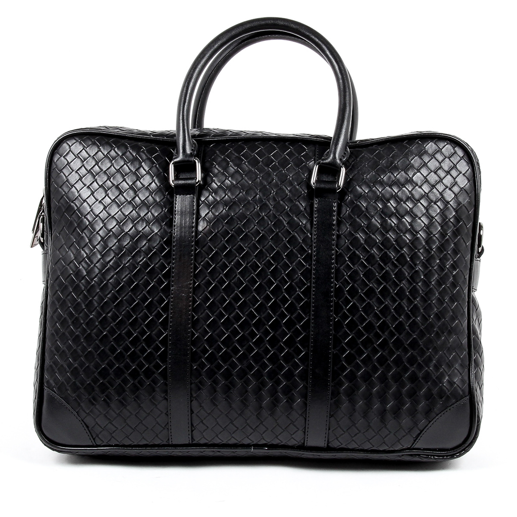 Bolso de mano para hombre V 1969 Italia negro EVAN