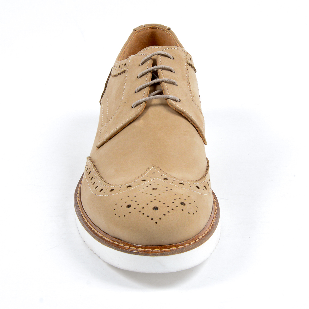 V 1969 Italia - Zapatos Oxford Brogue para hombre color topo PEDRO