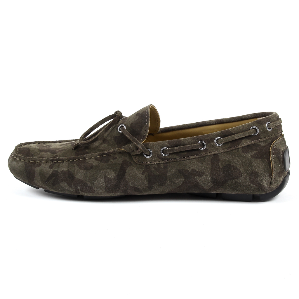 Mocasines V 1969 Italia para hombre, color verde ADAM