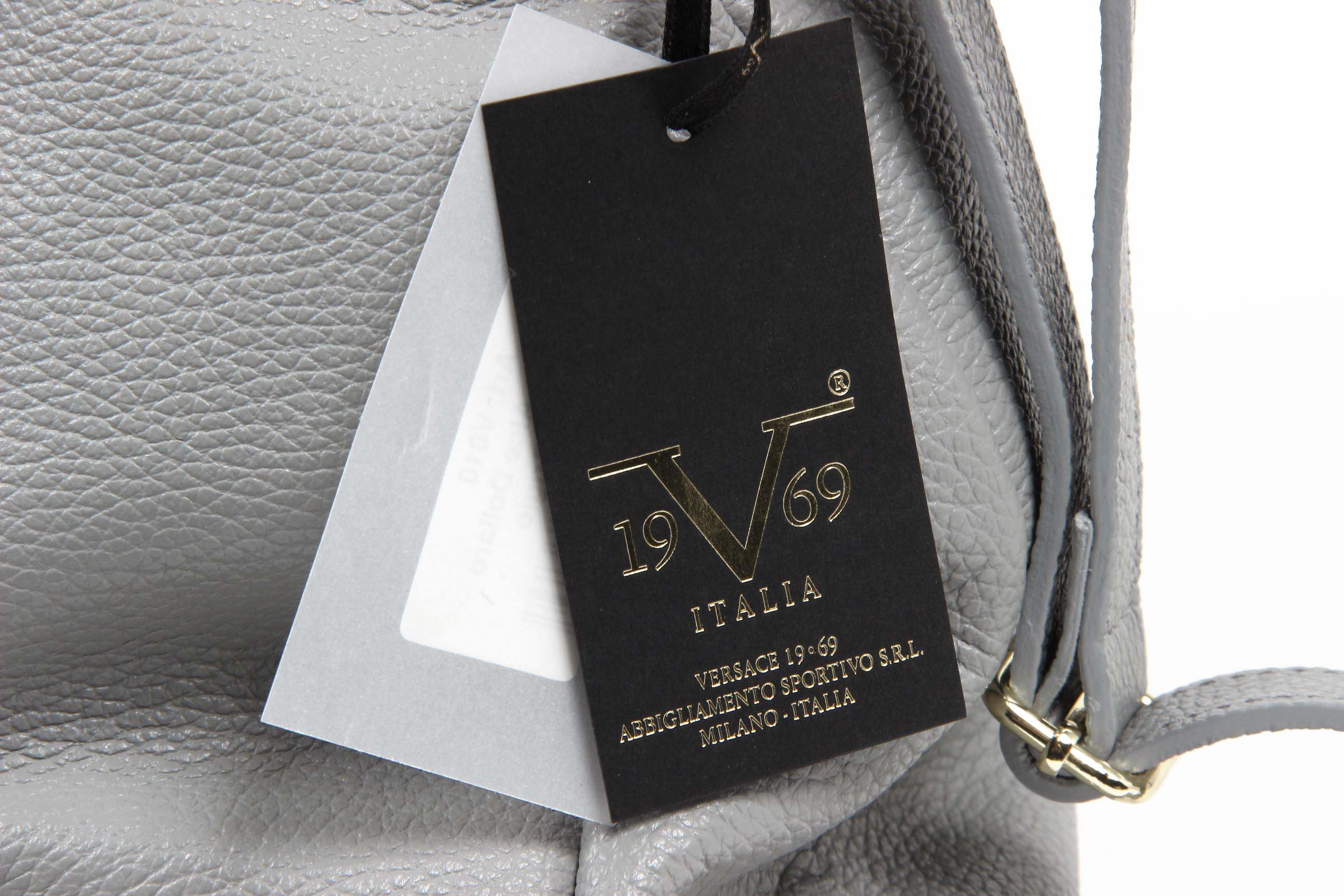 V 1969 Italia Bolso de mano de mujer V010 ALCE DOLLARO GRIGIO