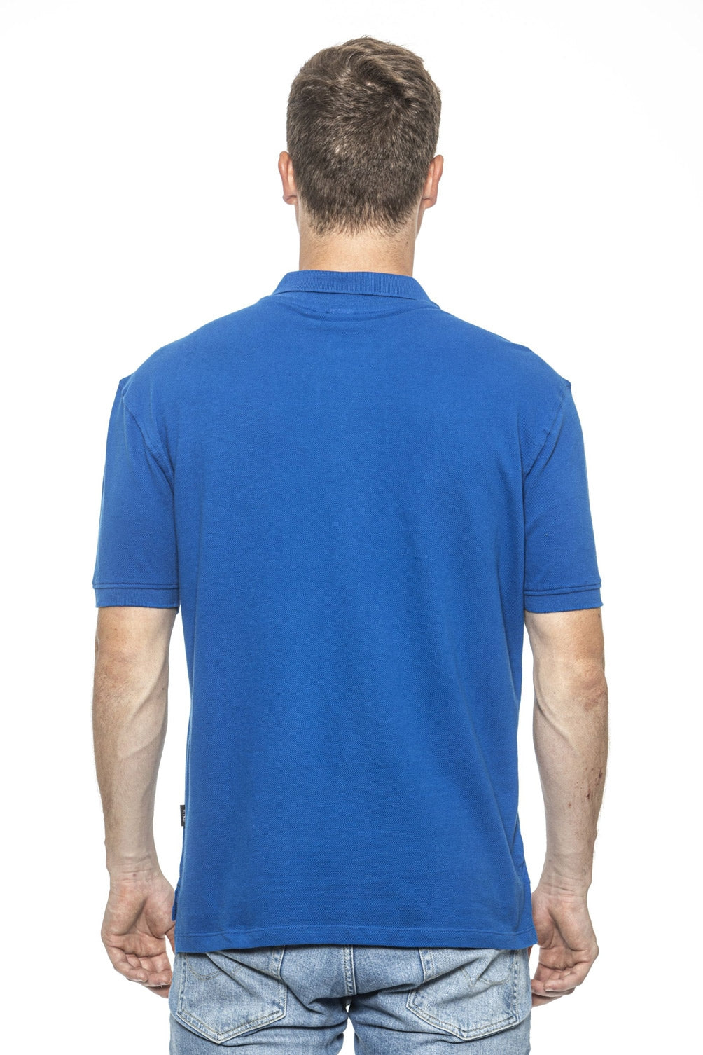19V69 Italia Polo para hombre azul RICAMO ROYAL BLUE