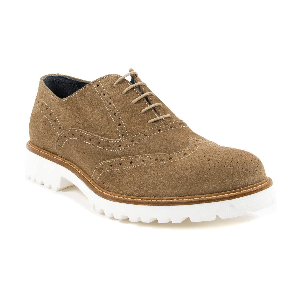Andrew Charles - Zapatos brogue para hombre color topo LUIS