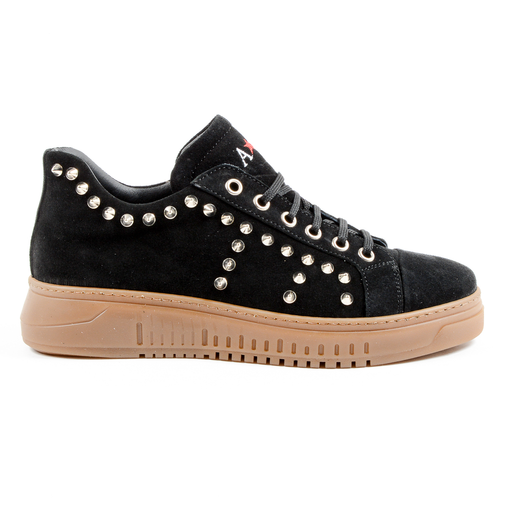 Zapatillas deportivas Andrew Charles para hombre, color negro, talla LIL