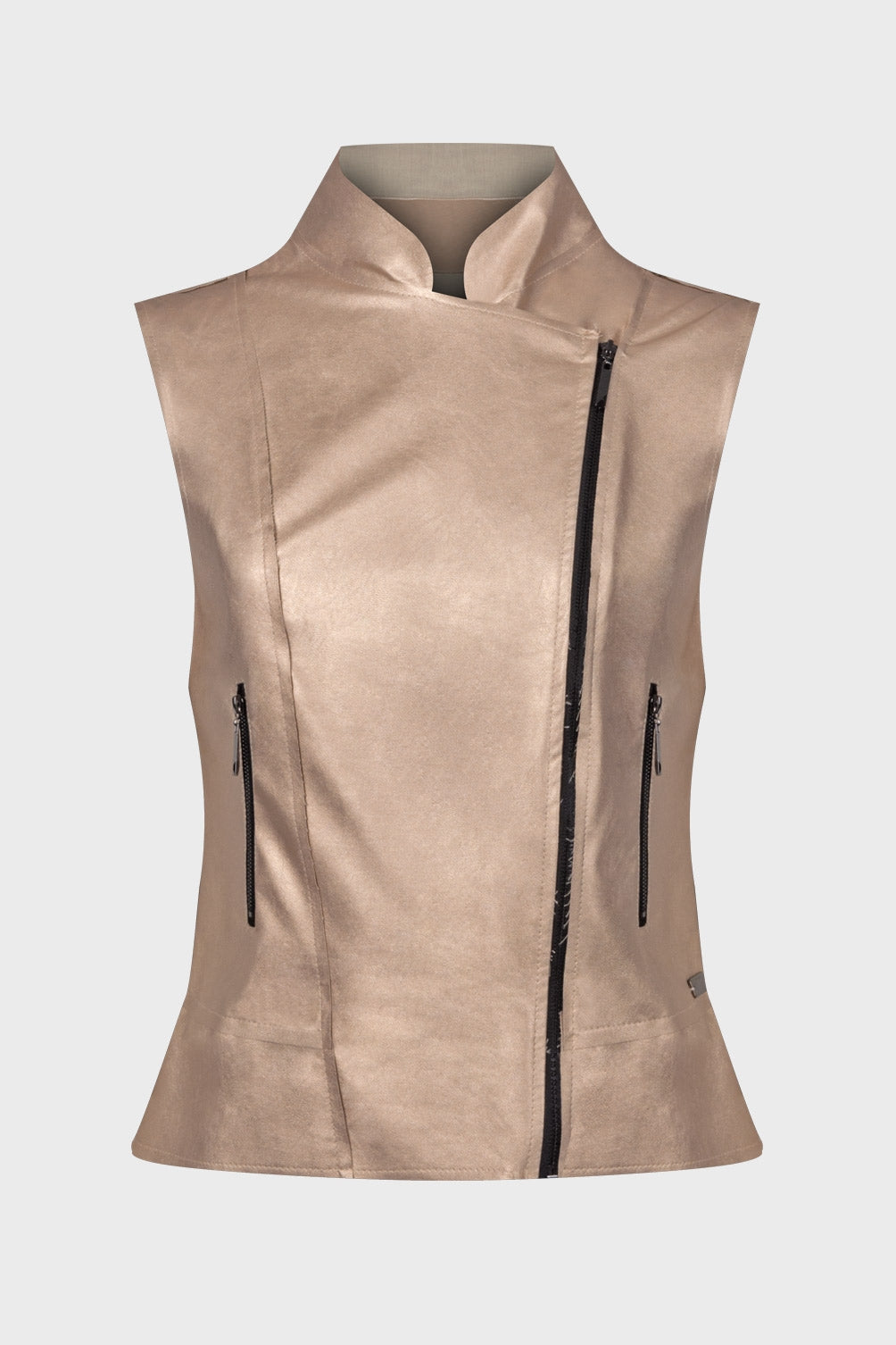 19V69 Italia Chaqueta de mujer dorada PARADISE GOLD VEST