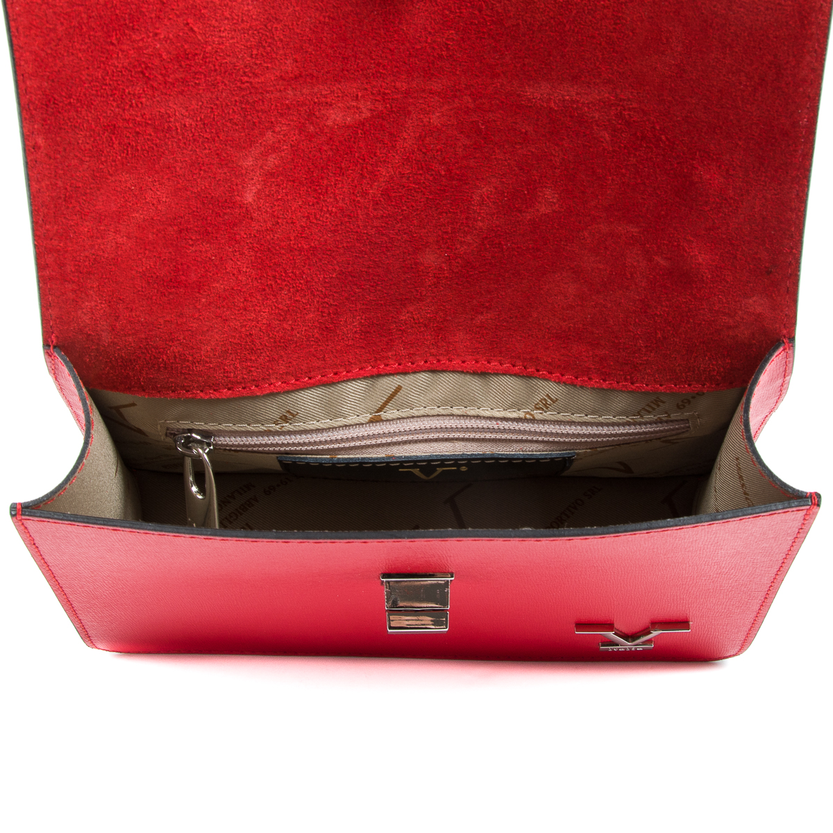 V 1969 Italia Womens Handbag Red MORA