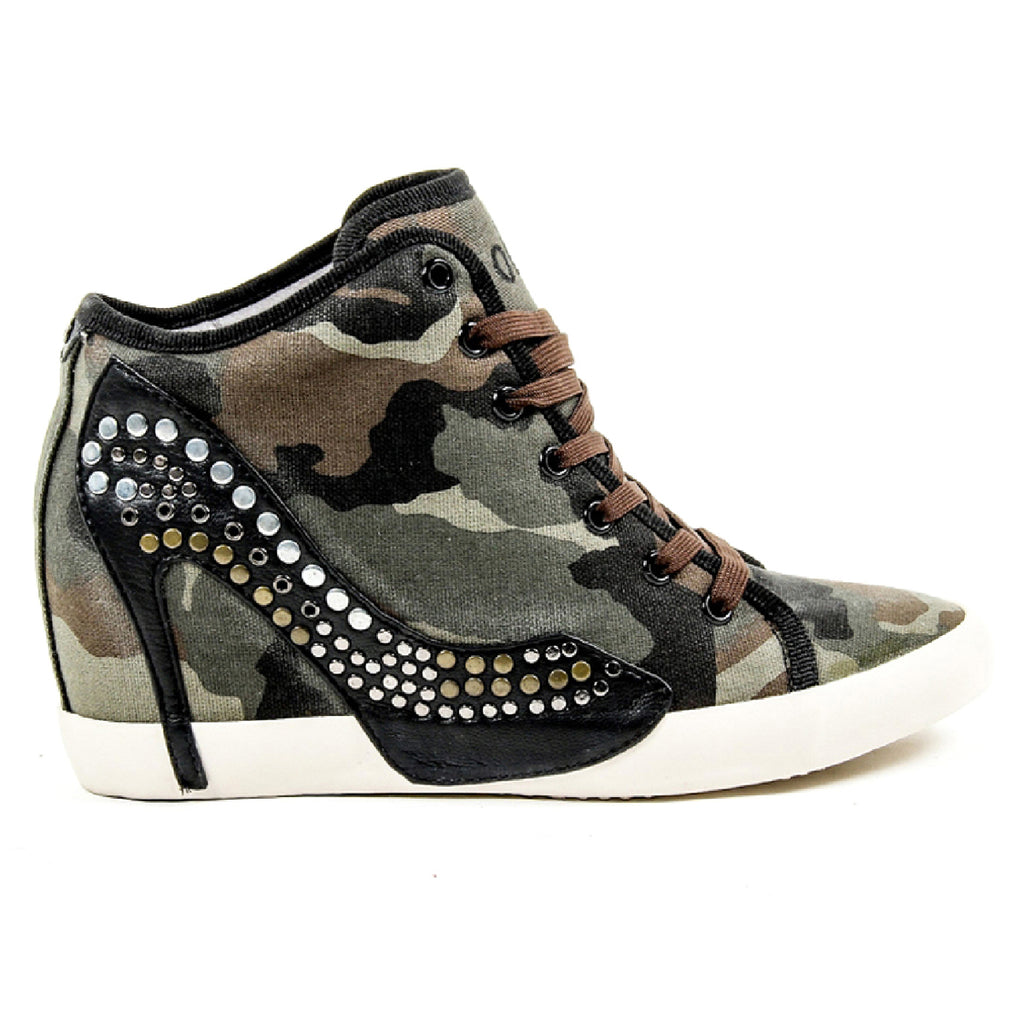 Zapatillas altas Olo para mujer 71N10 71 GRETA CANVAS PATCH ROCK
