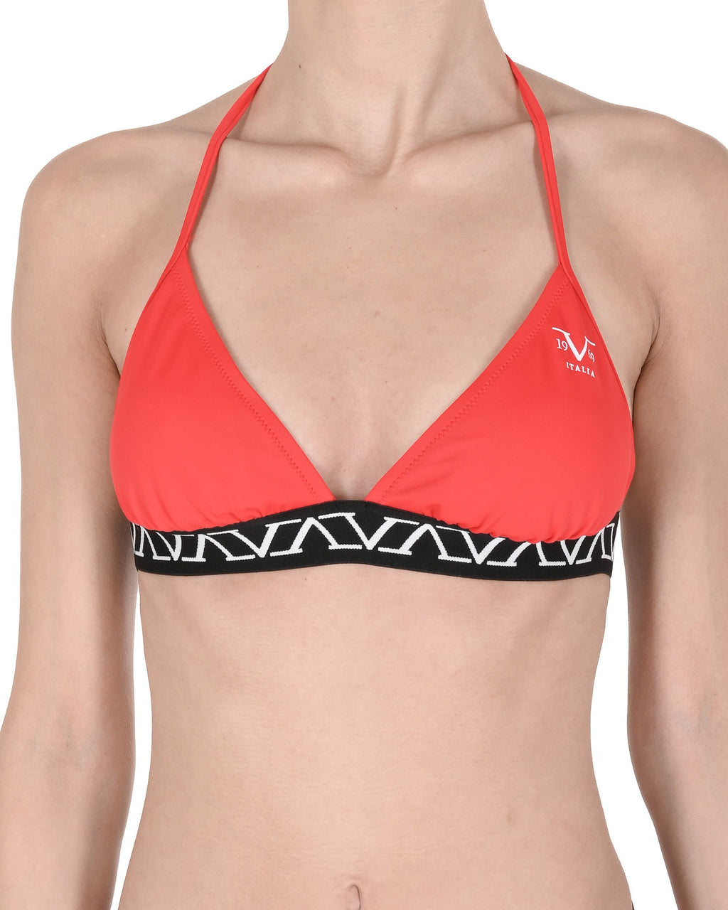 19V69 Italia Womens Swimwear Elastic Tape Top VSC1WTP05 RED