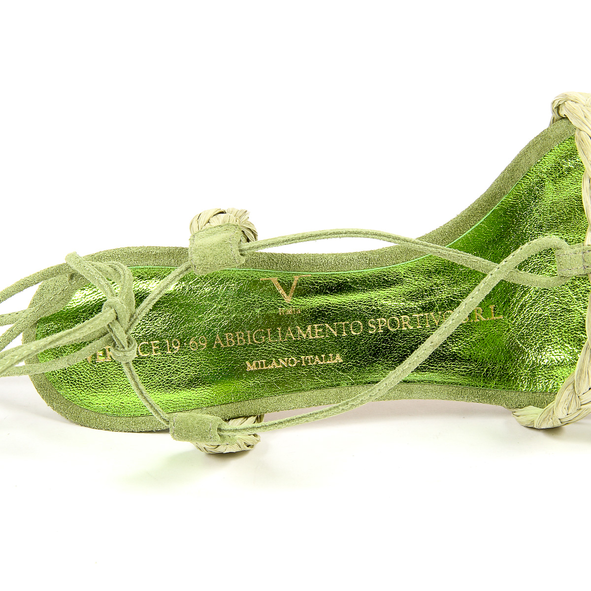 Sandalia V 1969 Italia para mujer verde LETITIA